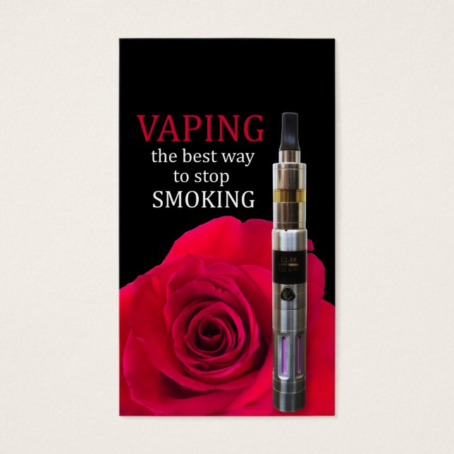 Vapings- en roos-bloem visitekaartjes (Voorkant)