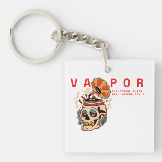 Vapor: Old-school charme met moderne stijl! Sleutelhanger (voorkant)