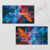 Vapor Vape Plume of Smoke Black & White Visitekaartje (Voorkant / Achterkant)