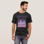 Vapor Wave-dampgolfretro-toiletpapier  ja T-shirt (Voorkant volledig)