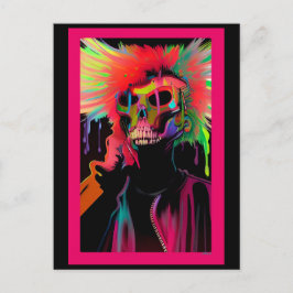 Vaporface Death Rattle Briefkaart