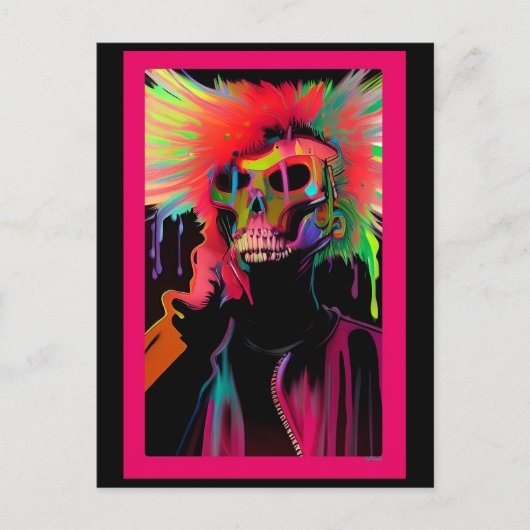 Vaporface Death Rattle Briefkaart (Voorkant)