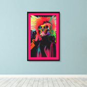 Vaporface Death Rattle Canvas Afdruk (Insitu (Houten vloer))