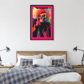 Vaporface Death Rattle Canvas Afdruk (Insitu (Slaapkamer))