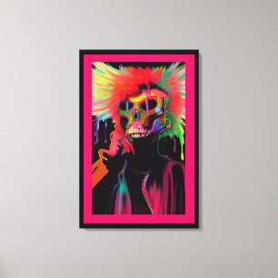 Vaporface Death Rattle Canvas Afdruk