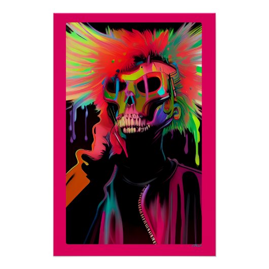 Vaporface Death Rattle Perfect Poster (Voorkant)
