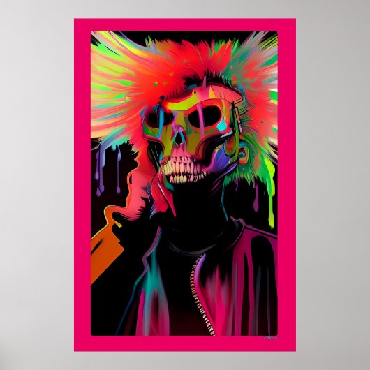 Vaporface Death Rattle Poster (Voorkant)