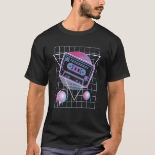 Vaporgolf 80s 90s meng Cassettebandje Muziek Retr T-shirt