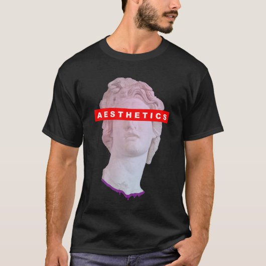 Vaporgolf-beeld v2 t-shirt (Voorkant)