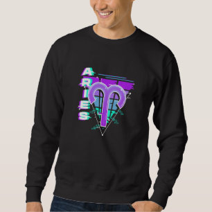 Vaporgolf-esthetica 80s 90s van het jaarboek voor trui