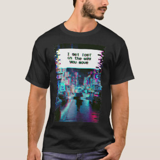 Vaporgolf-esthetiek voor een gipspremie voor een m t-shirt