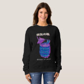 Vaporgolf esthetisch glitch 80s Retro ananas Trui (Voorkant volledig)