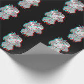 Vaporgolf esthetisch glitch Edgy sad Anime Girl Cadeaupapier (Hoek)