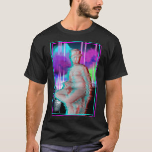 Vaporgolf esthetisch glitch Grieks beeld T-shirt