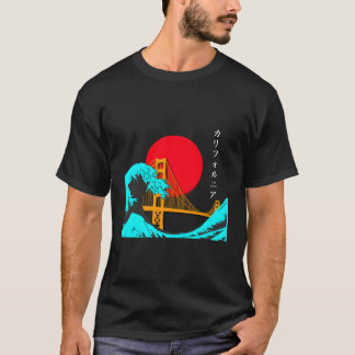 Vaporgolf esthetisch Japan Golden Gate Bridge T-shirt