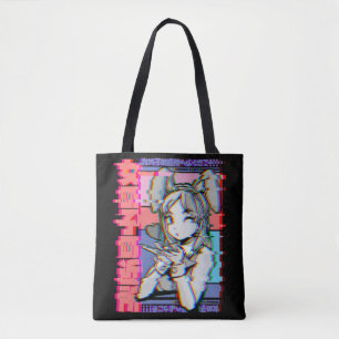 Vaporgolf esthetisch Japans recro Anime Girl Tote Bag