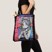 Vaporgolf esthetisch Japans recro Anime Girl Tote Bag (Dichtbij)