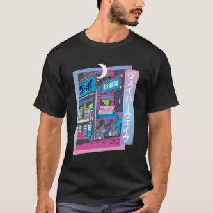 Vaporgolf esthetisch Japans Stijlvol visueel Kunst T-shirt