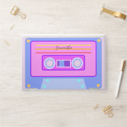 Vaporgolf esthetisch Licht Paars 80s 90s Cassette HP Laptopsticker