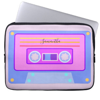 Vaporgolf esthetisch Licht Paars 90s Mixtape Laptop Sleeve