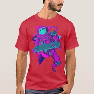 Vaporgolf esthetische buitenruimte Funny Skateboar T-shirt