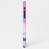 Vaporgolf esthetische Golf van Kanagawa Sunset iPhone Hoesje (Linkerkant)