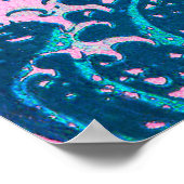 Vaporgolf esthetische Golf van Kanagawa Sunset Poster (Hoek)