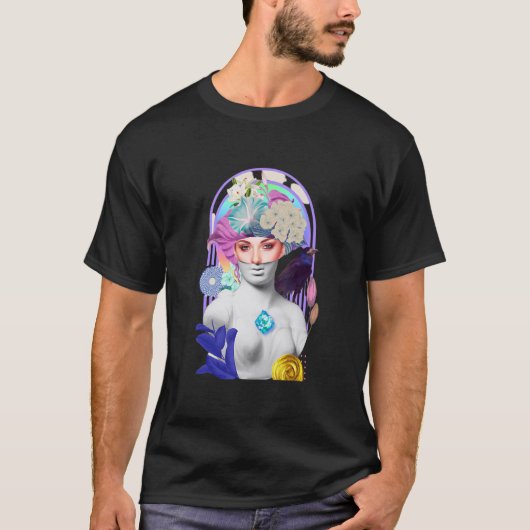 Vaporgolf esthetische kleding  Merch Emo Gothic T-shirt (Voorkant)
