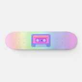 Vaporgolf esthetische regenboog 90s audio-cassette persoonlijk skateboard (Horizontaal)