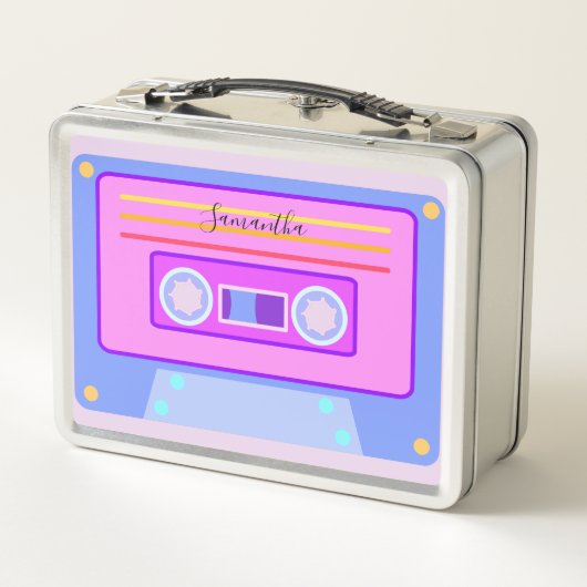 Vaporgolf-esthetische retroflector roze 90s audio- (Achterkant)