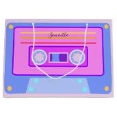 Vaporgolf-esthetische retroflector roze 90s audio- groot cadeauzakje (Voorkant)