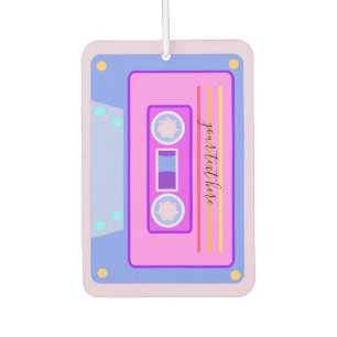 Vaporgolf-esthetische retroflector roze 90s audio- luchtverfrisser