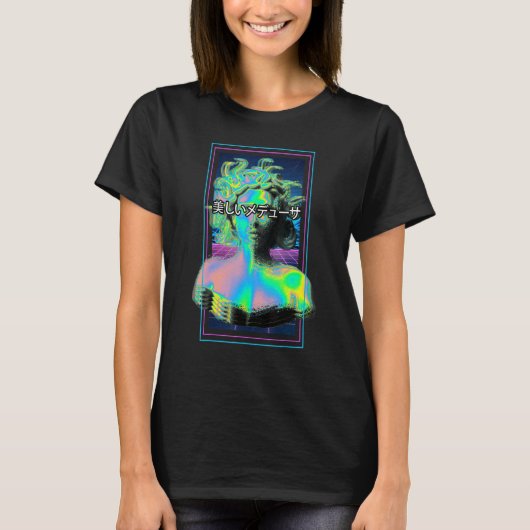 Vaporgolf Medusa Mythology Gorgon in de Griekse Me T-shirt (Voorkant)