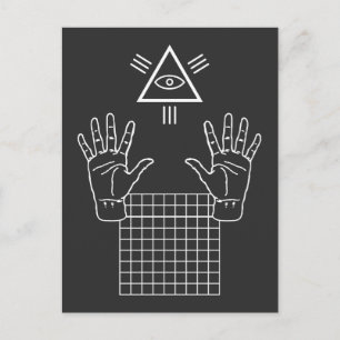 Vaporgolf occult Illuminati Gift Briefkaart