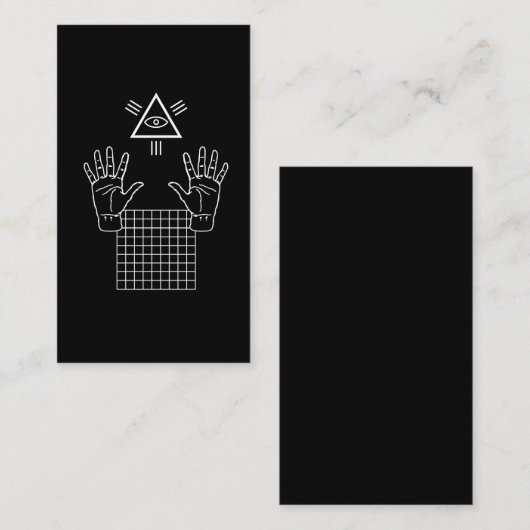Vaporgolf occult Illuminati Gift Visitekaartje (Voorkant / Achterkant)