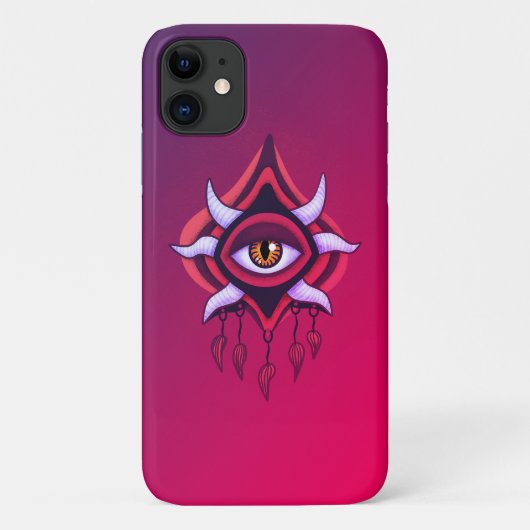 Vaporware Demon Eye - Kleurrijke Gotiek Case-Mate iPhone Case (Achterkant)