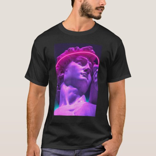 Vaporwave Aesthetic Outrun Retro 80s Synthwave Ret T-shirt (Voorkant)