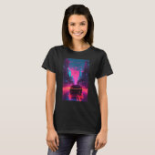 Vaporwave Aesthetic Outrun Synthwave Retrowave T-shirt (Voorkant volledig)