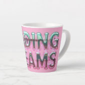 Vaporwave Aesthetics with Glitch Effect and Neon  Latte Mok (Rechterhoek)