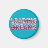 Vaporwave Aesthetics with Glitch Effect and Neon  Magneet (Voorkant)