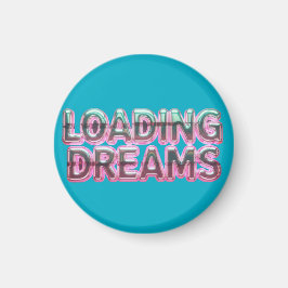 Vaporwave Aesthetics with Glitch Effect and Neon  Magneet