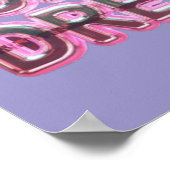 Vaporwave Aesthetics with Glitch Effect and Neon  Poster (Hoek)