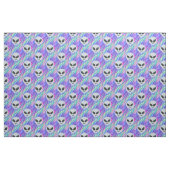 vaporwave alien emoji stof (Fat Quarter)