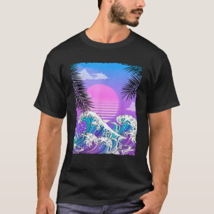 Vaporwave Anime Japanse Grote Golf Zomer T-shirt