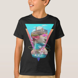 Vaporwave beeld David Bust & Florence Italië Lands T-shirt
