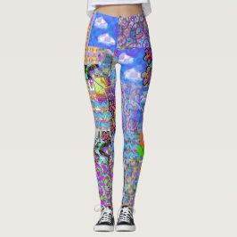 Vaporwave Brain Melt Leggings