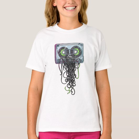 Vaporwave Cassetteband Verwarring Kinderen T-shirt (Voorkant)