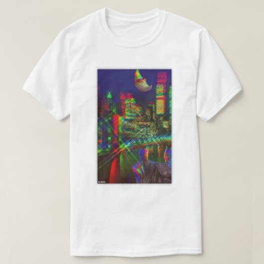 Vaporwave City T-shirt (Design voorkant)