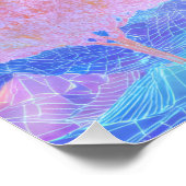 Vaporwave Cloudscape with Floating Windows Perfect Poster (Hoek)