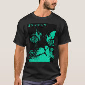 Vaporwave Cool Cat Japanese Urban Neon Style frien T-shirt (Voorkant)